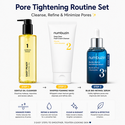 Numbuzin Pore Tightening Routine Set.