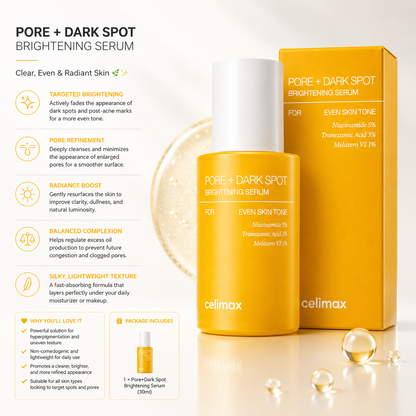 Celimax Pore+Dark Spot Brightening Serum 30ml